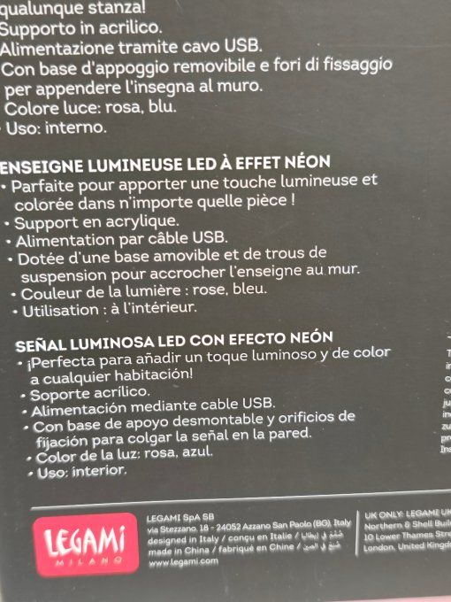 ENSEIGNE LUMINEUSE