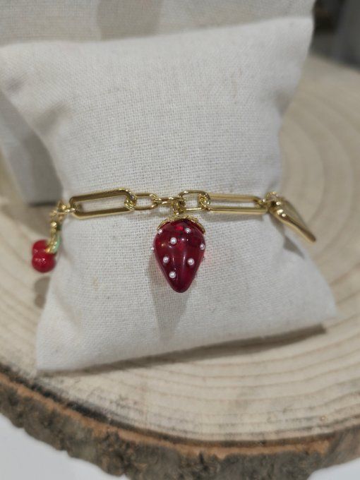 BRACELET FRAISE