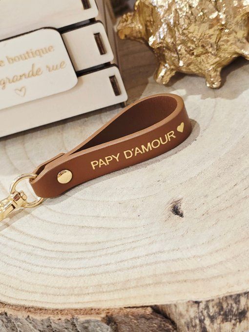 PORTE CLES CUIR