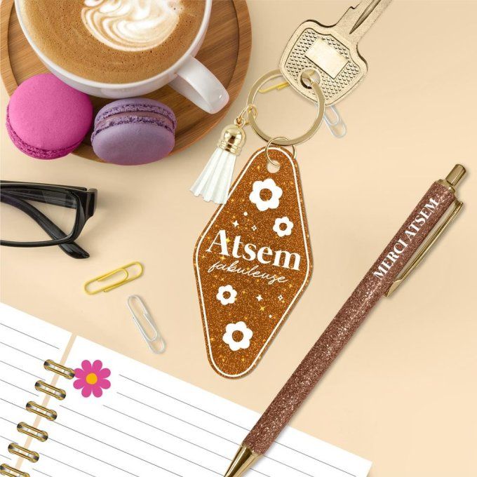 ENSEMBLE PORTE CLES STYLO