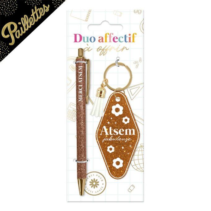 ENSEMBLE PORTE CLES STYLO