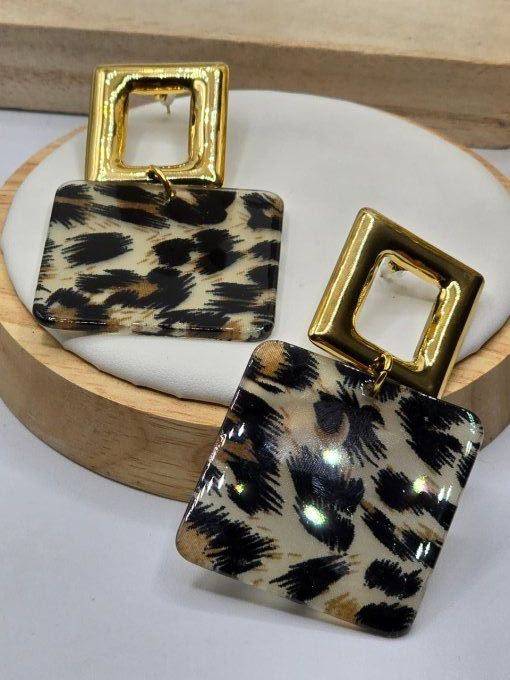 BOUCLES D'OREILLES LEOPARD