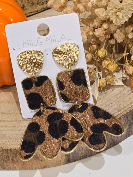 BOUCLES LEOPARD